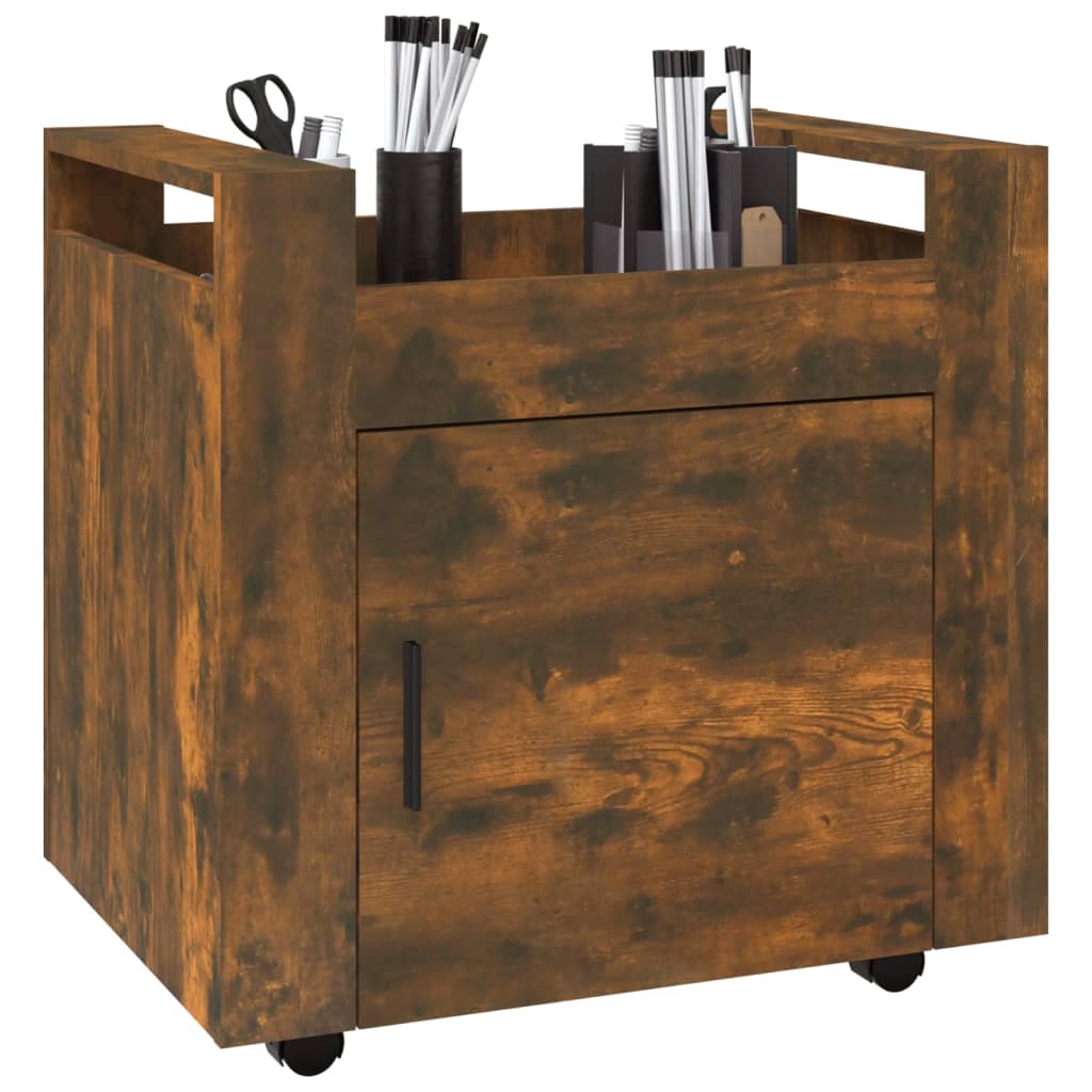 Bureaukastje 60x45x60 cm bewerkt hout gerookt eikenkleurig is nu te koop bij PeponiXL, paradijselijk wonen!