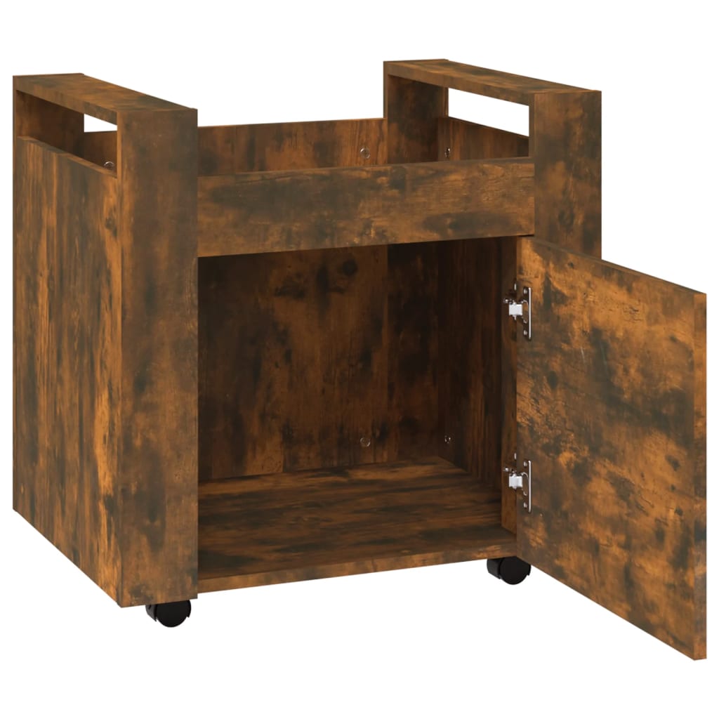 Bureaukastje 60x45x60 cm bewerkt hout gerookt eikenkleurig is nu te koop bij PeponiXL, paradijselijk wonen!