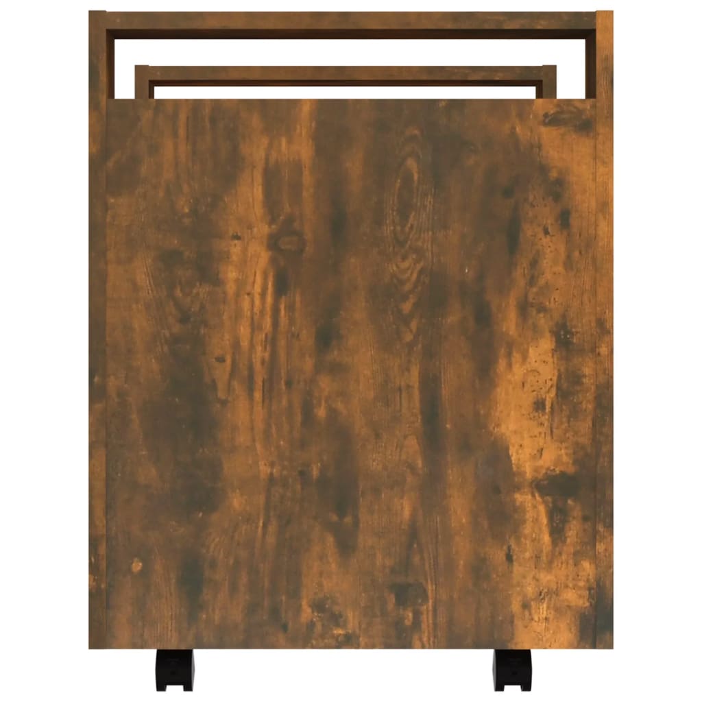 Bureaukastje 60x45x60 cm bewerkt hout gerookt eikenkleurig is nu te koop bij PeponiXL, paradijselijk wonen!