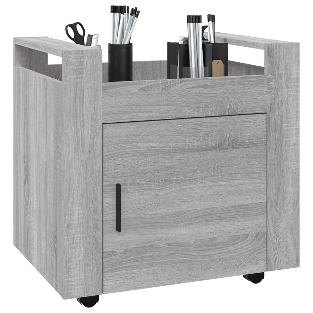 Bureaukastje 60x45x60 cm bewerkt hout grijs sonoma eikenkleurig is nu te koop bij PeponiXL, paradijselijk wonen!
