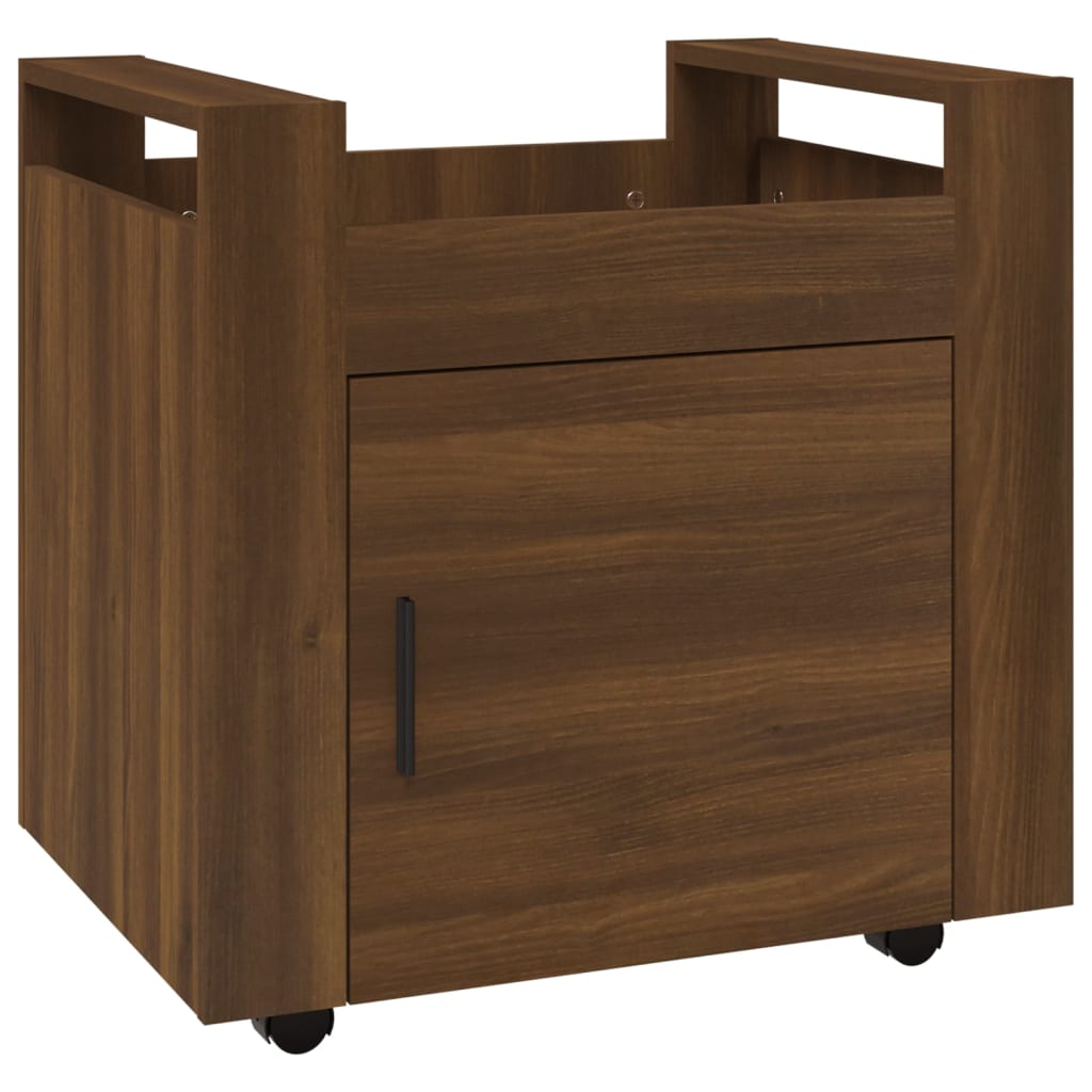 Bureaukastje 60x45x60 cm bewerkt hout bruin eikenkleur is nu te koop bij PeponiXL, paradijselijk wonen!