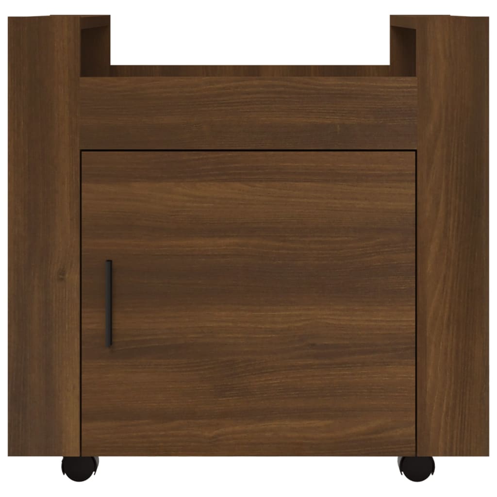 Bureaukastje 60x45x60 cm bewerkt hout bruin eikenkleur is nu te koop bij PeponiXL, paradijselijk wonen!