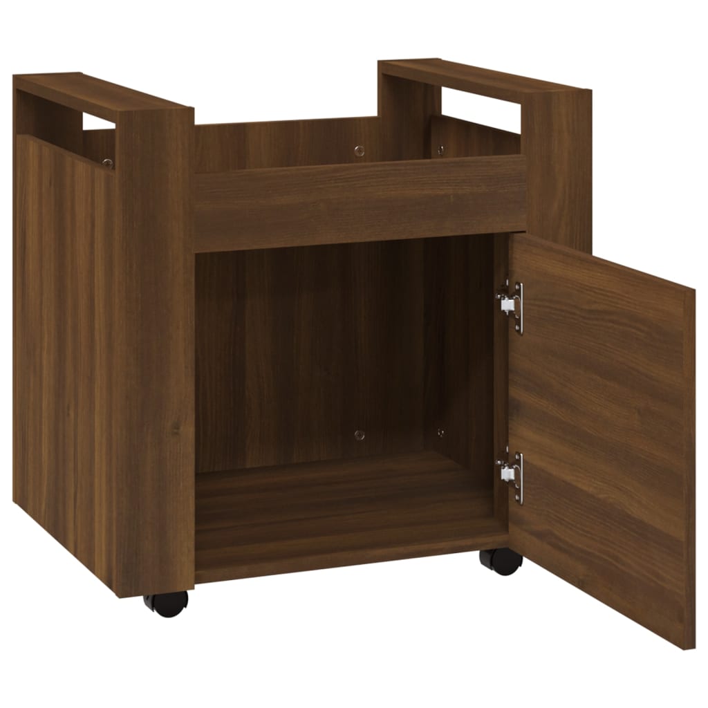 Bureaukastje 60x45x60 cm bewerkt hout bruin eikenkleur is nu te koop bij PeponiXL, paradijselijk wonen!