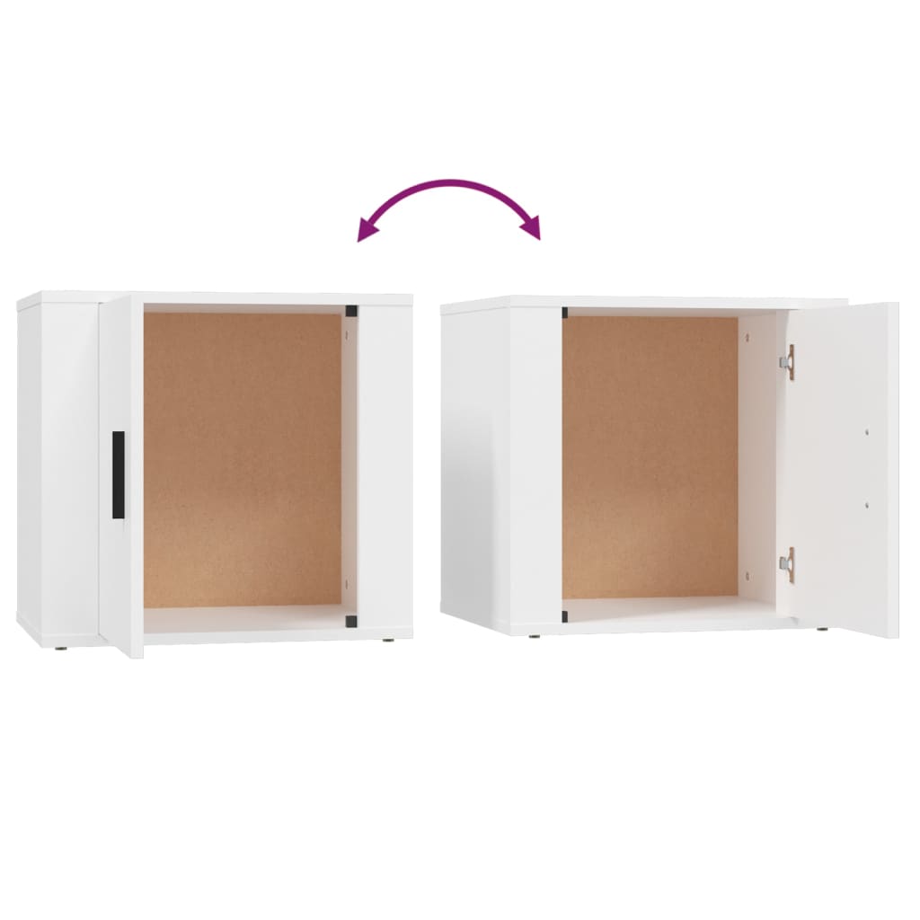 Nachtkastjes 2 st 50x39x47 cm wit is nu te koop bij PeponiXL, paradijselijk wonen!