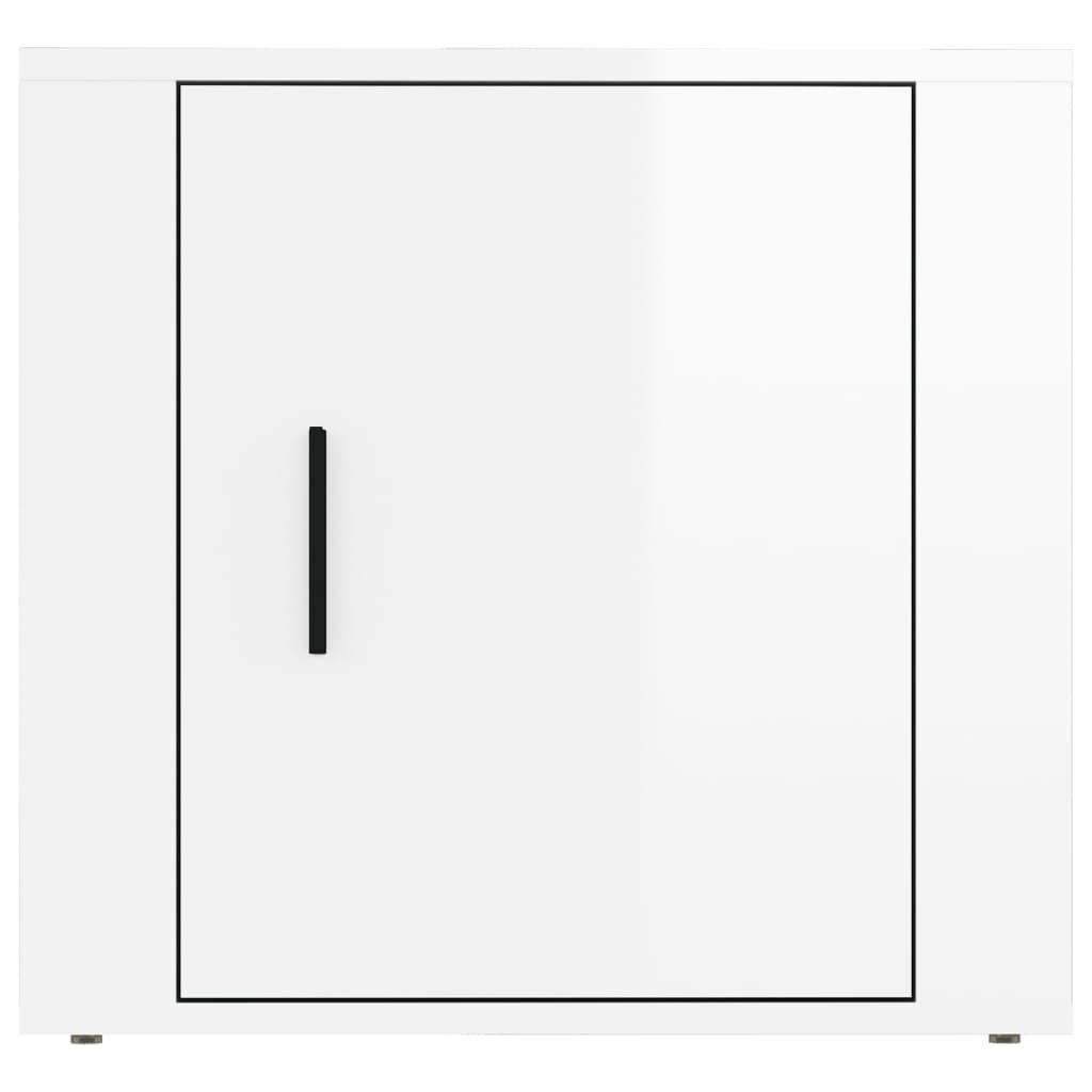 Nachtkastjes 2 st 50x39x47 cm hoogglans wit is nu te koop bij PeponiXL, paradijselijk wonen!