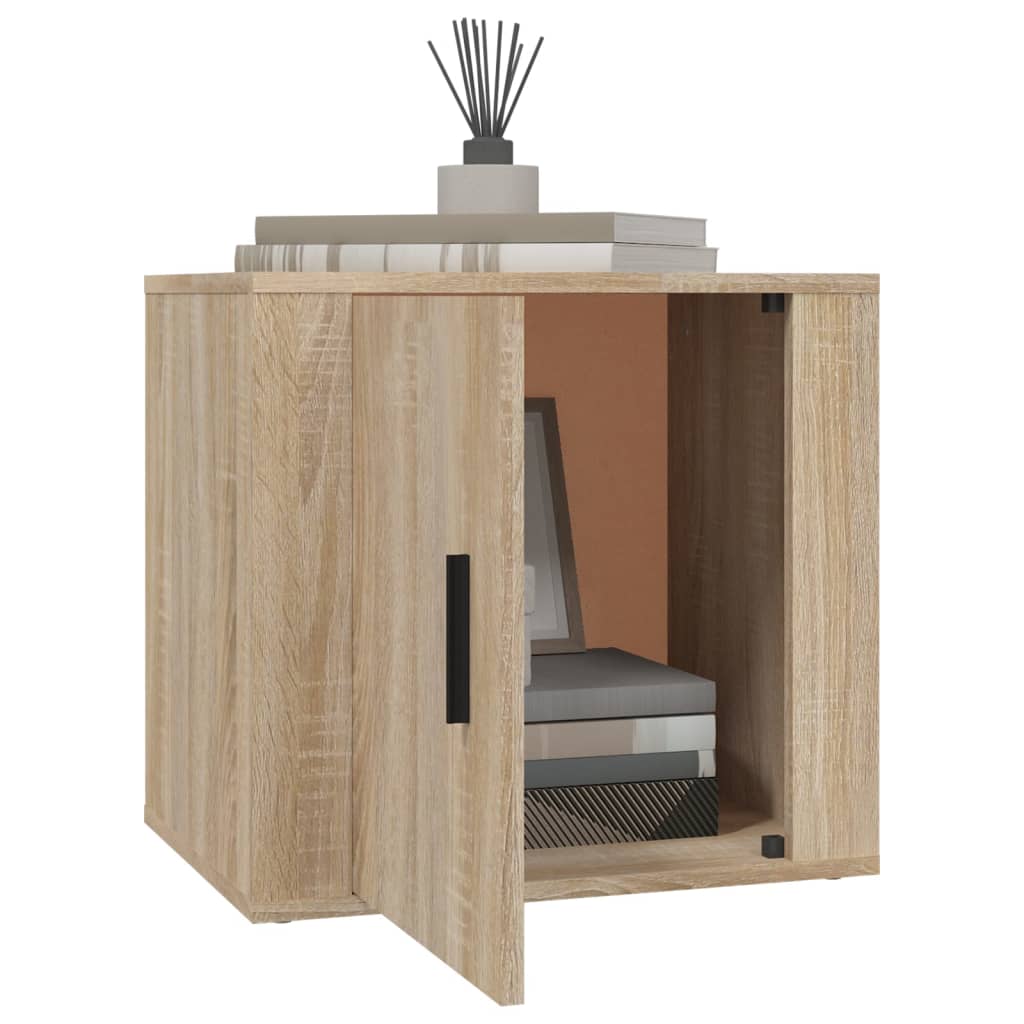 Nachtkastjes 2 st 50x39x47 cm sonoma eikenkleurig is nu te koop bij PeponiXL, paradijselijk wonen!