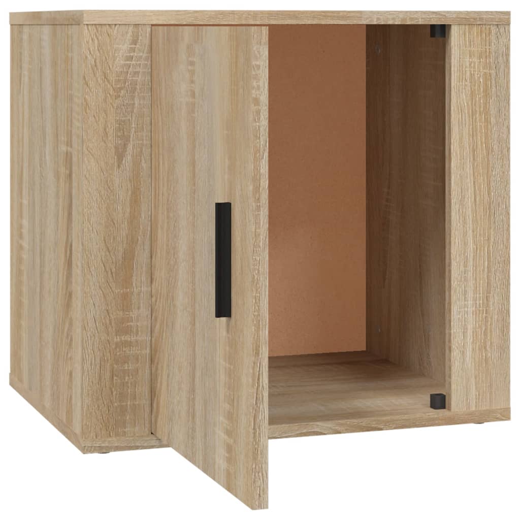 Nachtkastjes 2 st 50x39x47 cm sonoma eikenkleurig is nu te koop bij PeponiXL, paradijselijk wonen!