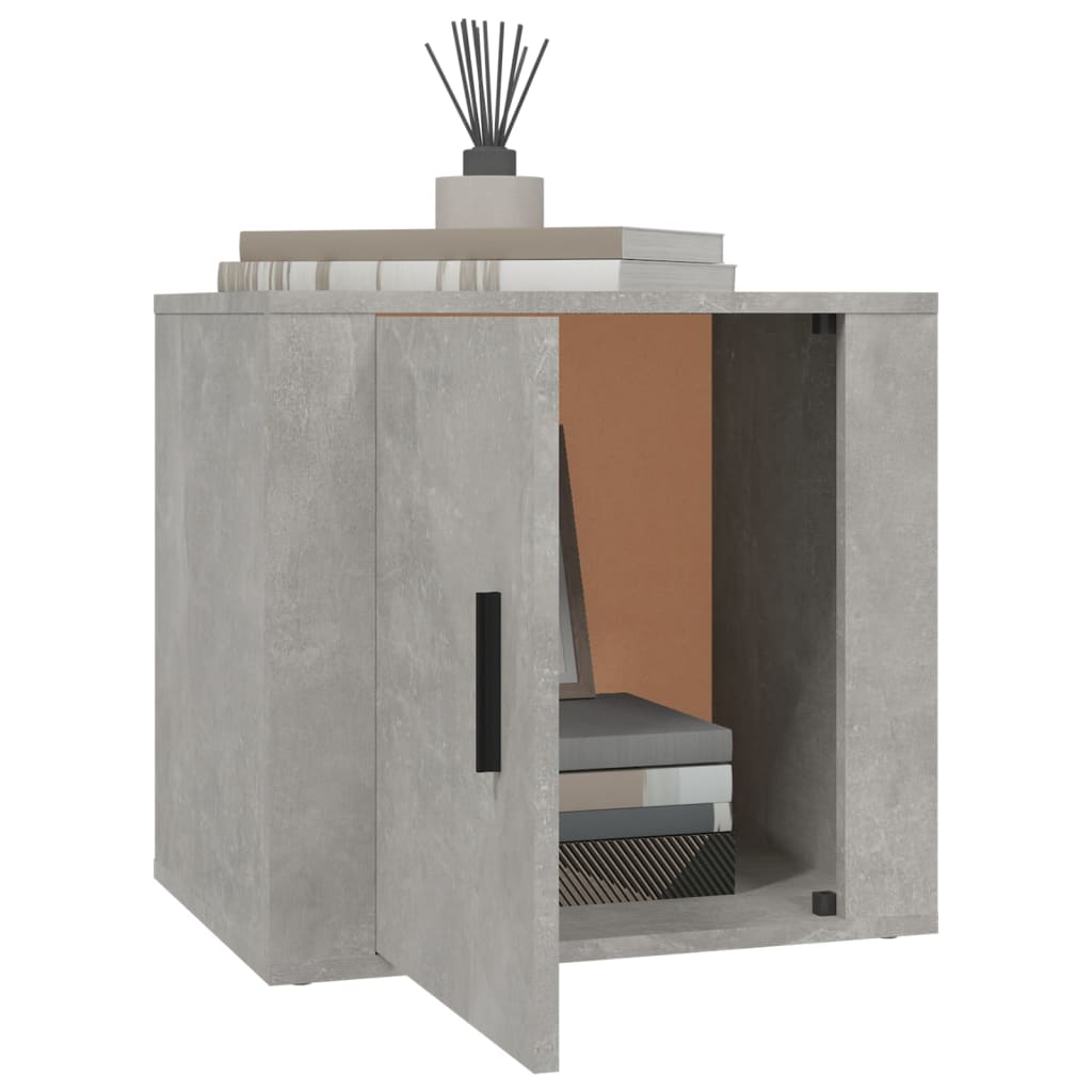 Nachtkastjes 2 st 50x39x47 cm betongrijs is nu te koop bij PeponiXL, paradijselijk wonen!