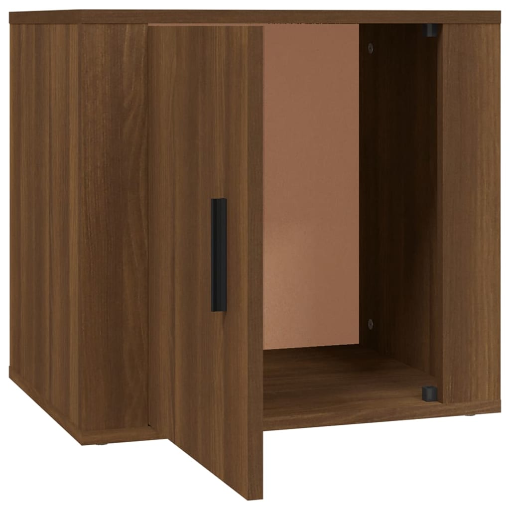 Nachtkastjes 2 st 50x39x47 cm bruin eikenkleur is nu te koop bij PeponiXL, paradijselijk wonen!