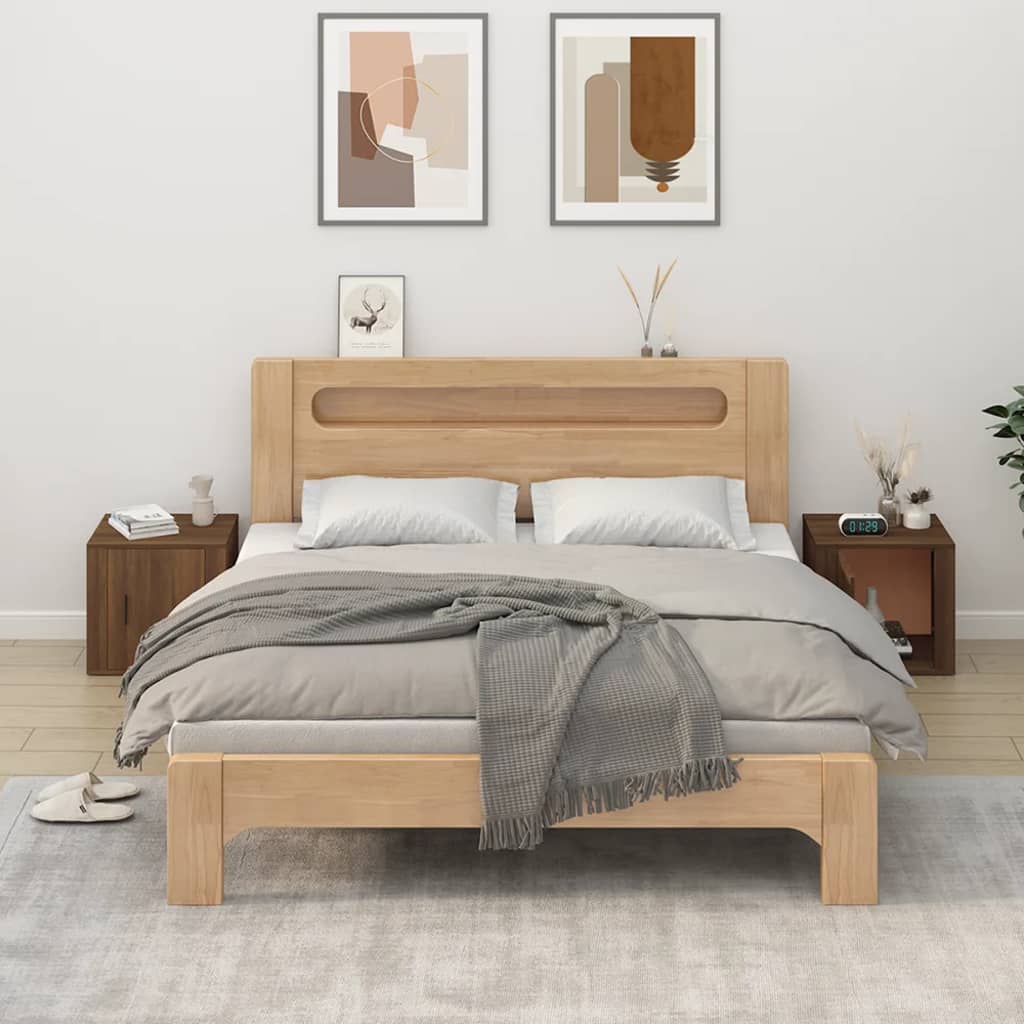 Nachtkastjes 2 st 50x39x47 cm bruin eikenkleur is nu te koop bij PeponiXL, paradijselijk wonen!