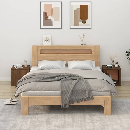 Nachtkastjes 2 st 50x39x47 cm bruin eikenkleur is nu te koop bij PeponiXL, paradijselijk wonen!