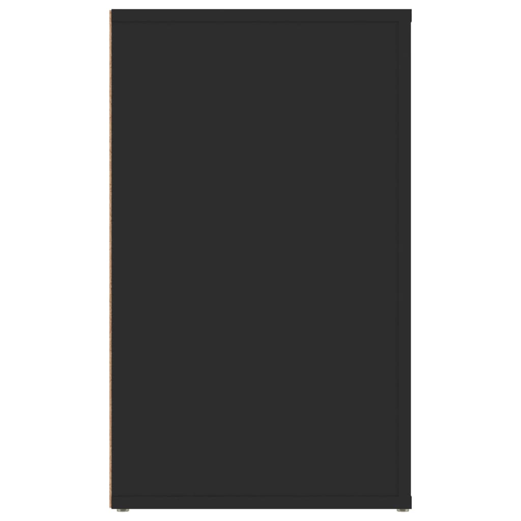 Nachtkastje 50x36x60 cm bewerkt hout zwart is nu te koop bij PeponiXL, paradijselijk wonen!