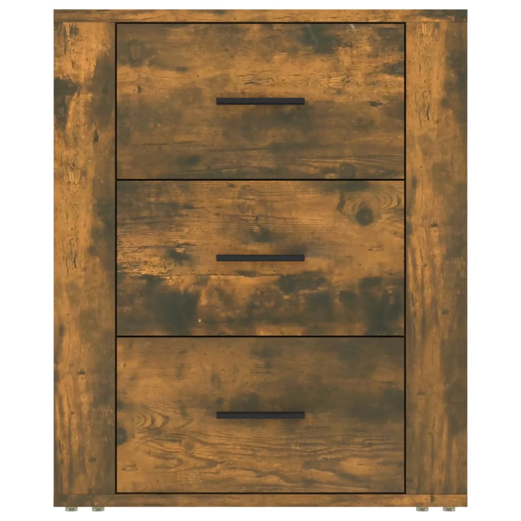 Nachtkastje 50x36x60 cm bewerkt hout gerookt eikenkleurig is nu te koop bij PeponiXL, paradijselijk wonen!