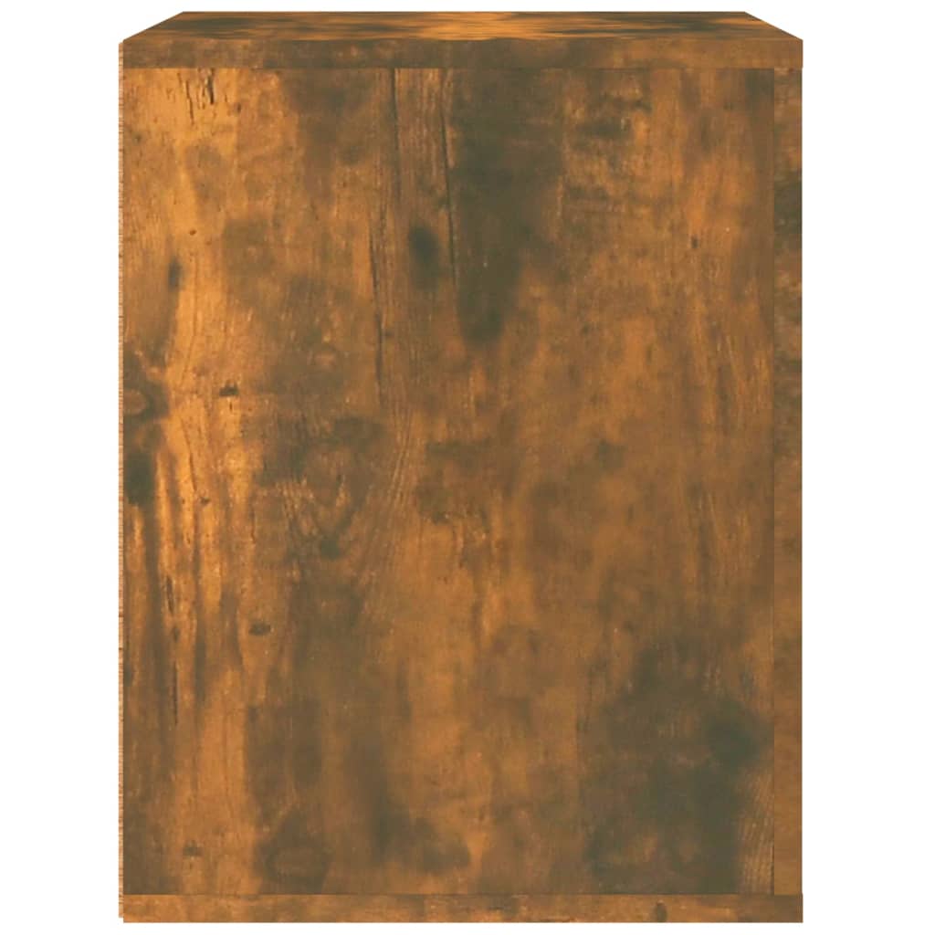 Nachtkastje wandgemonteerd 50x36x47 cm gerookt eikenkleurig is nu te koop bij PeponiXL, paradijselijk wonen!