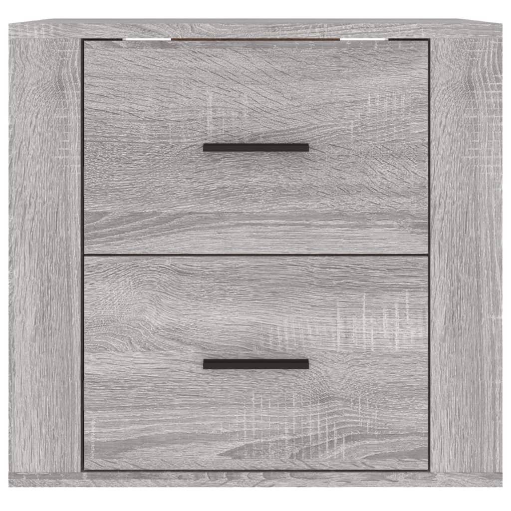 Nachtkastje wandgemonteerd 50x36x47 cm grijs sonoma eikenkleur is nu te koop bij PeponiXL, paradijselijk wonen!