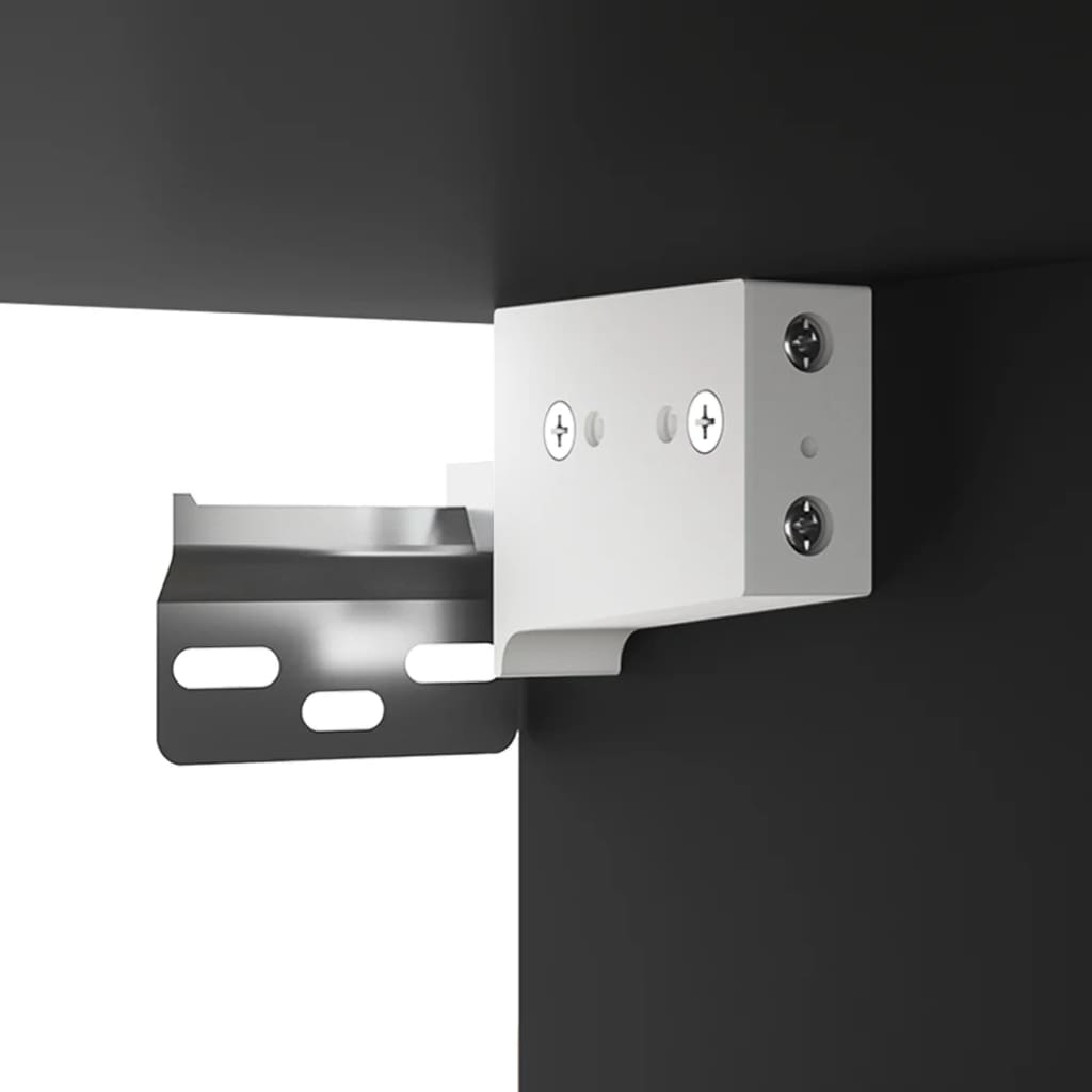 Nachtkastjes 2 st wandgemonteerd 50x30x47 cm zwart is nu te koop bij PeponiXL, paradijselijk wonen!