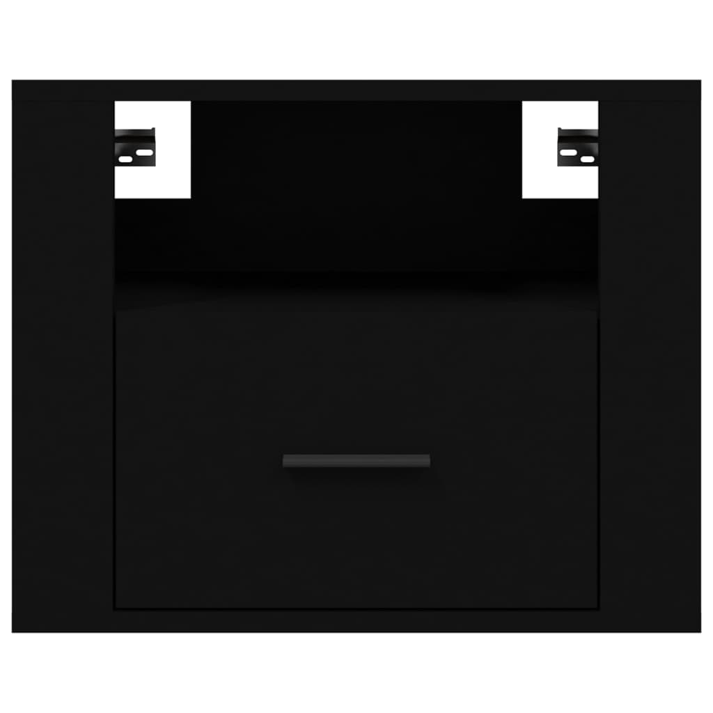 Nachtkastjes 2 st wandgemonteerd 50x36x40 cm zwart is nu te koop bij PeponiXL, paradijselijk wonen!