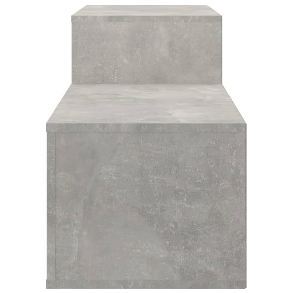 Schoenenkast 150x35x45 cm bewerkt hout betongrijs is nu te koop bij PeponiXL, paradijselijk wonen!
