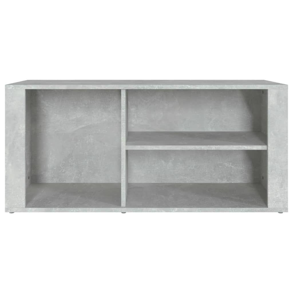 Schoenenkast 100x35x45 cm bewerkt hout betongrijs is nu te koop bij PeponiXL, paradijselijk wonen!