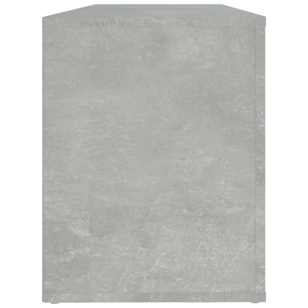 Schoenenkast 100x35x45 cm bewerkt hout betongrijs is nu te koop bij PeponiXL, paradijselijk wonen!