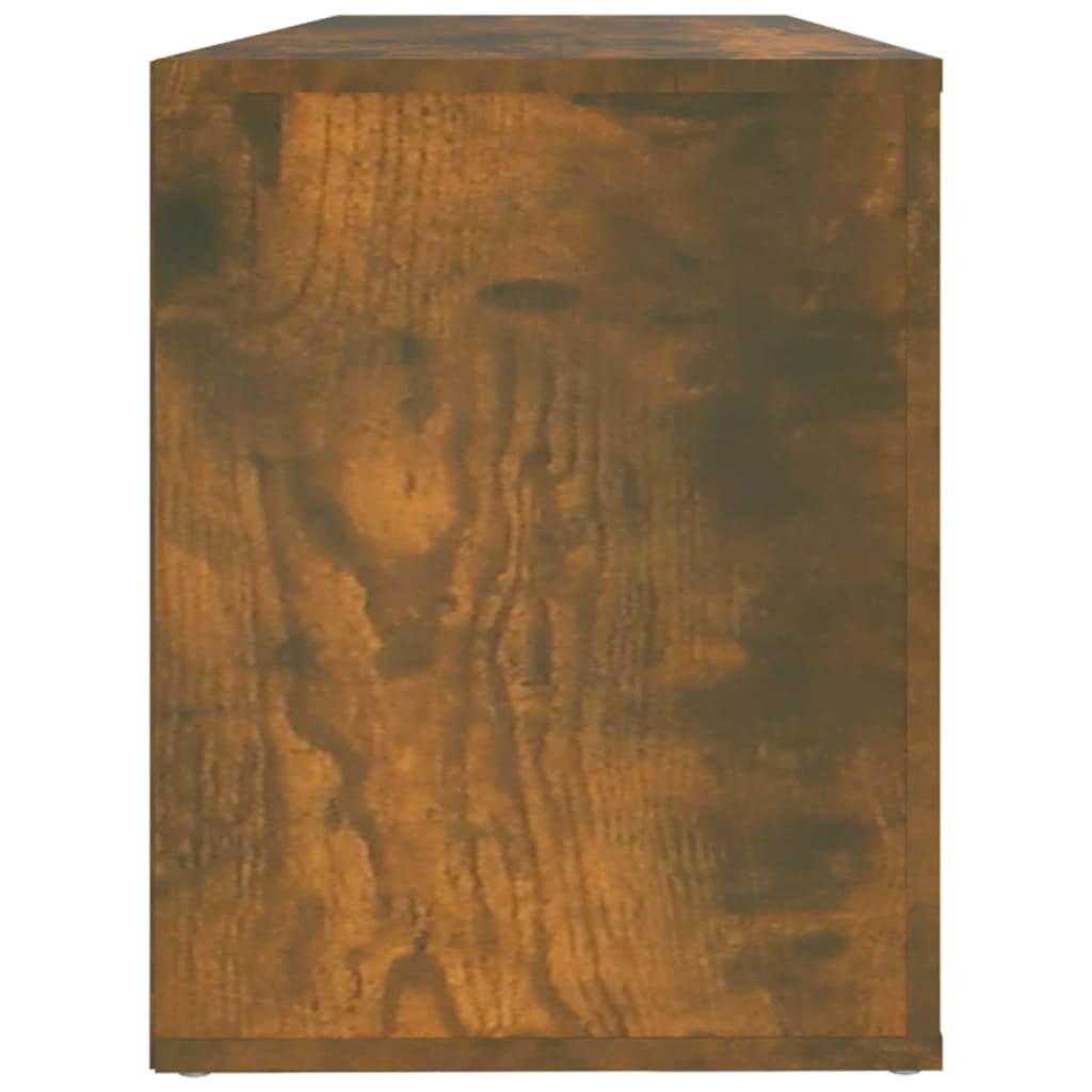 Schoenenkast 100x35x45 cm bewerkt hout gerookt eikenkleurig is nu te koop bij PeponiXL, paradijselijk wonen!