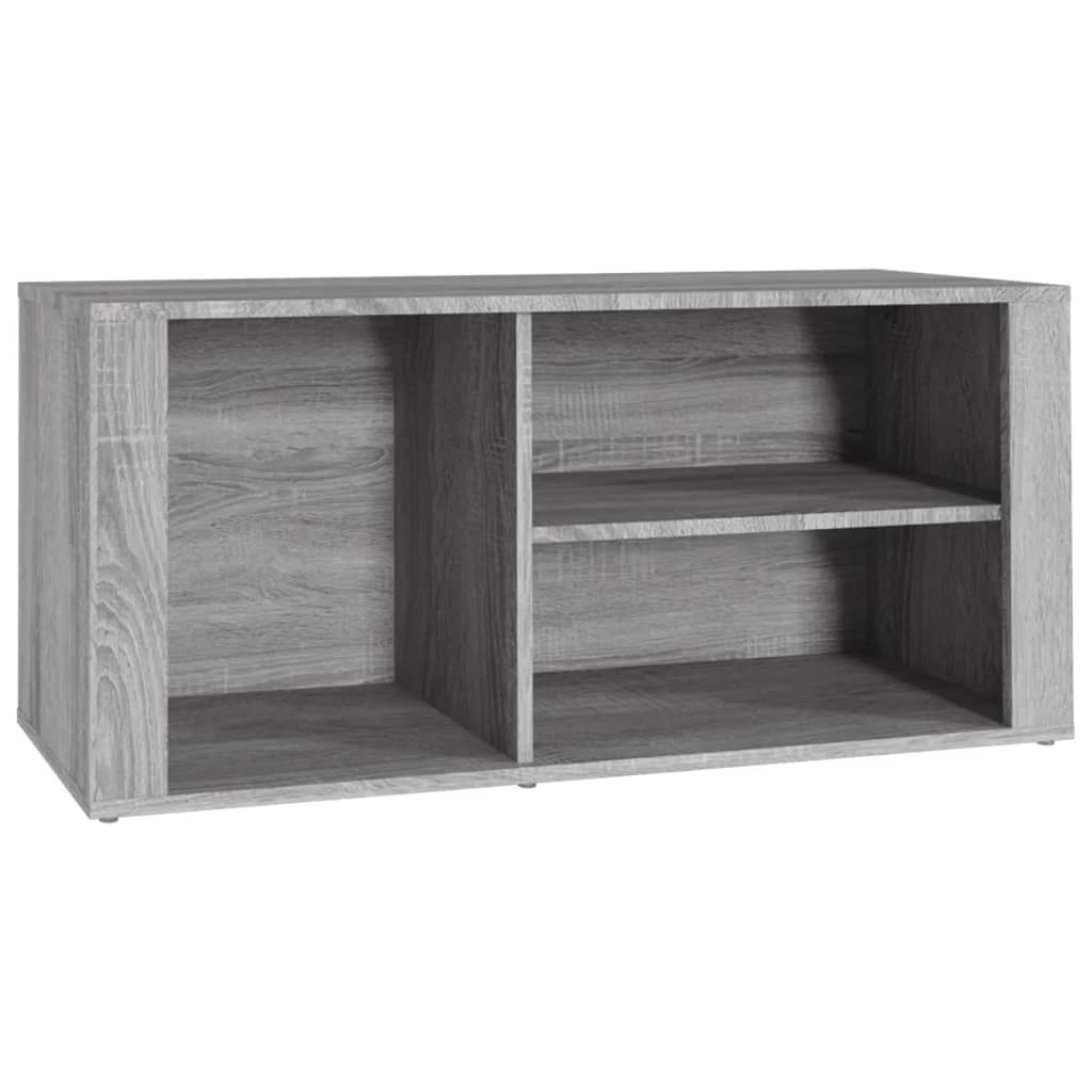 Schoenenkast 100x35x45 cm bewerkt hout grijs sonoma is nu te koop bij PeponiXL, paradijselijk wonen!