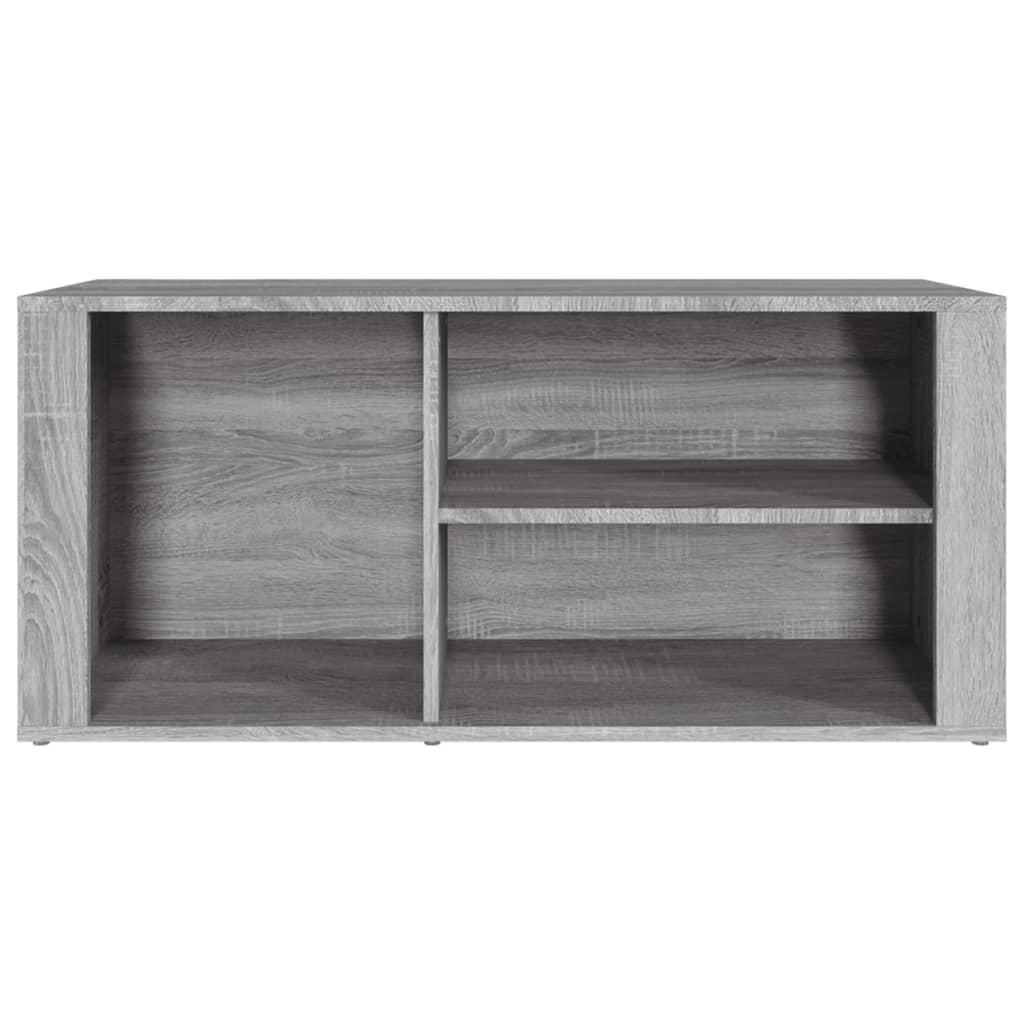 Schoenenkast 100x35x45 cm bewerkt hout grijs sonoma is nu te koop bij PeponiXL, paradijselijk wonen!