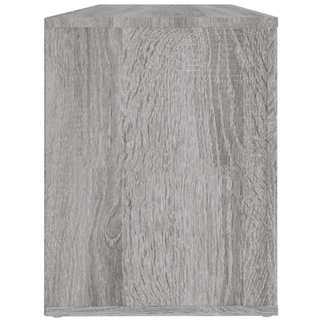 Schoenenkast 100x35x45 cm bewerkt hout grijs sonoma is nu te koop bij PeponiXL, paradijselijk wonen!