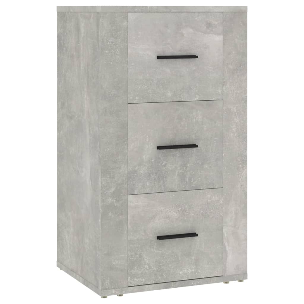 Dressoir 40x33x70 cm bewerkt hout betongrijs is nu te koop bij PeponiXL, paradijselijk wonen!