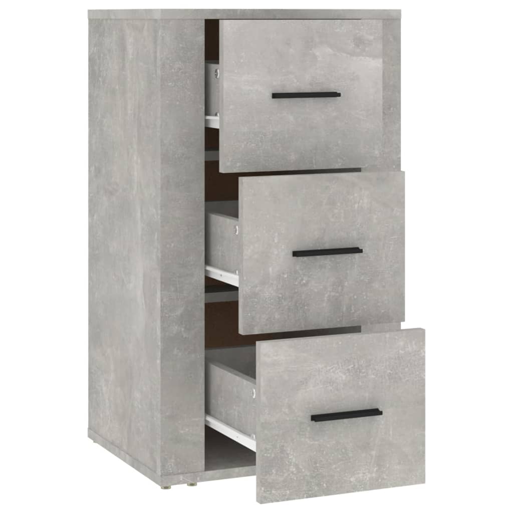Dressoir 40x33x70 cm bewerkt hout betongrijs is nu te koop bij PeponiXL, paradijselijk wonen!