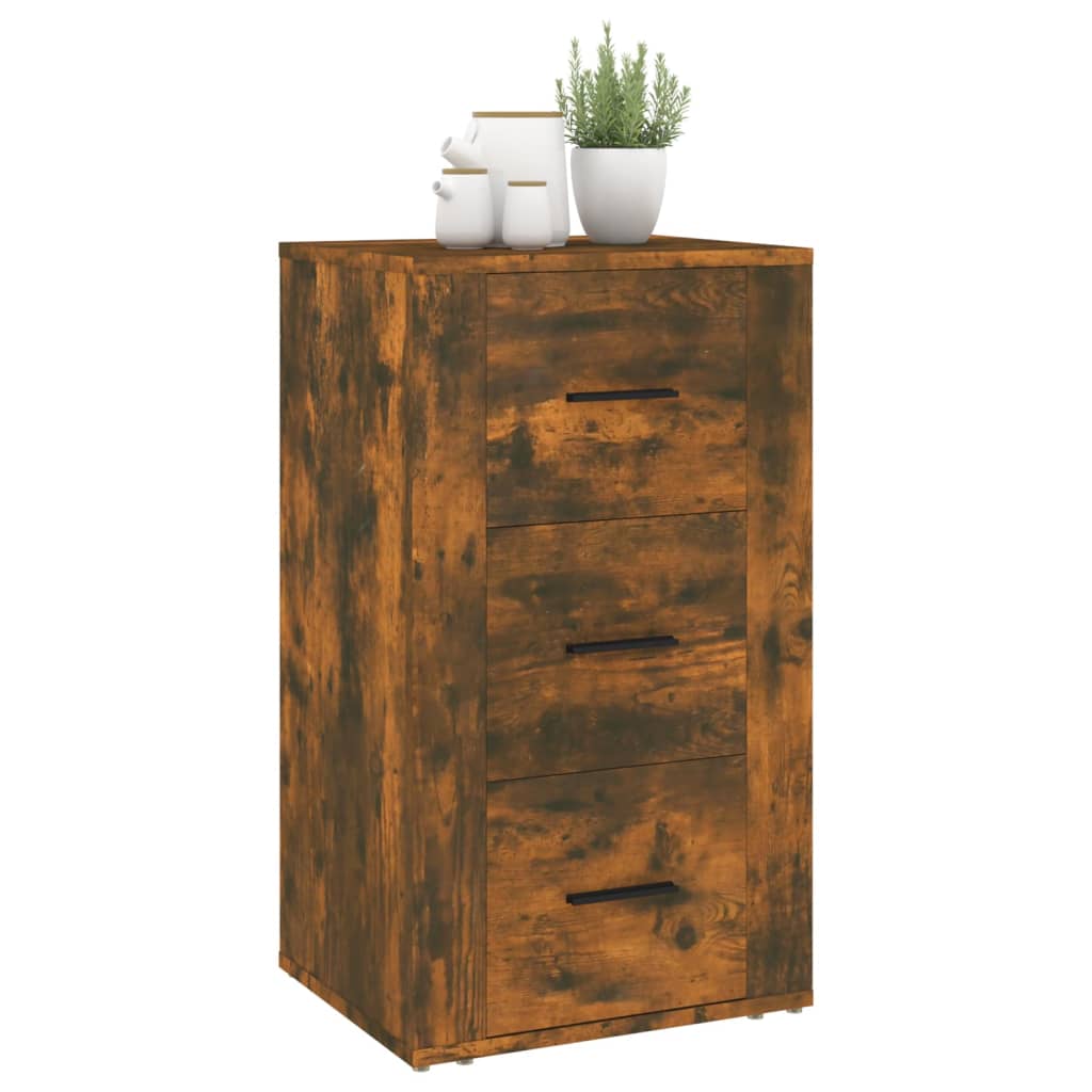 Dressoir 40x33x70 cm bewerkt hout gerookt eikenkleurig is nu te koop bij PeponiXL, paradijselijk wonen!