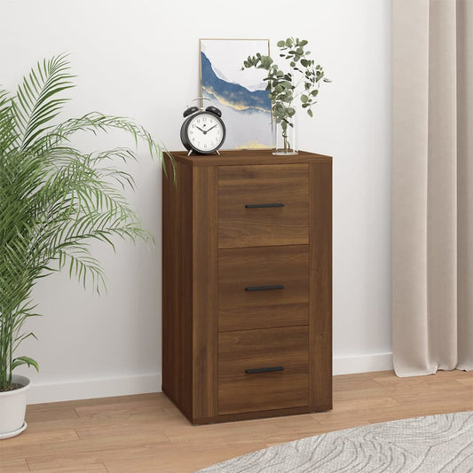 Dressoir 40x33x70 cm bewerkt hout bruin eikenkleur is nu te koop bij PeponiXL, paradijselijk wonen!