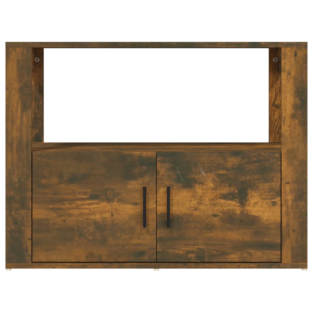 Dressoir 80x30x60 cm bewerkt hout gerookt eikenkleurig is nu te koop bij PeponiXL, paradijselijk wonen!