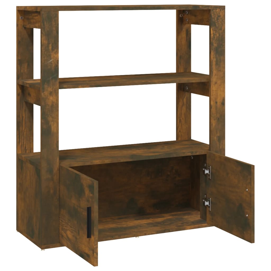 Dressoir 80x30x90 cm bewerkt hout gerookt eikenkleurig is nu te koop bij PeponiXL, paradijselijk wonen!