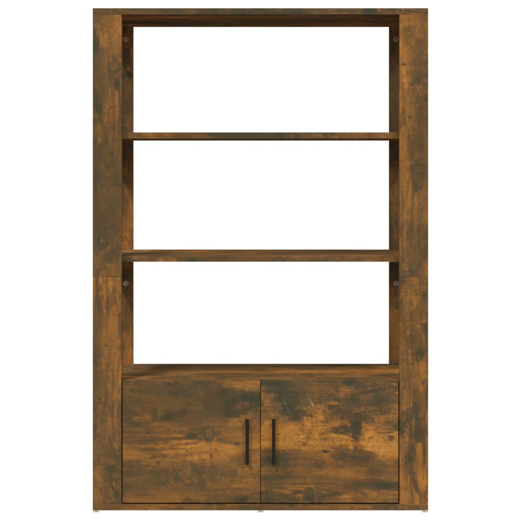 Dressoir 80x30x119,5 cm bewerkt hout gerookt eikenkleurig is nu te koop bij PeponiXL, paradijselijk wonen!