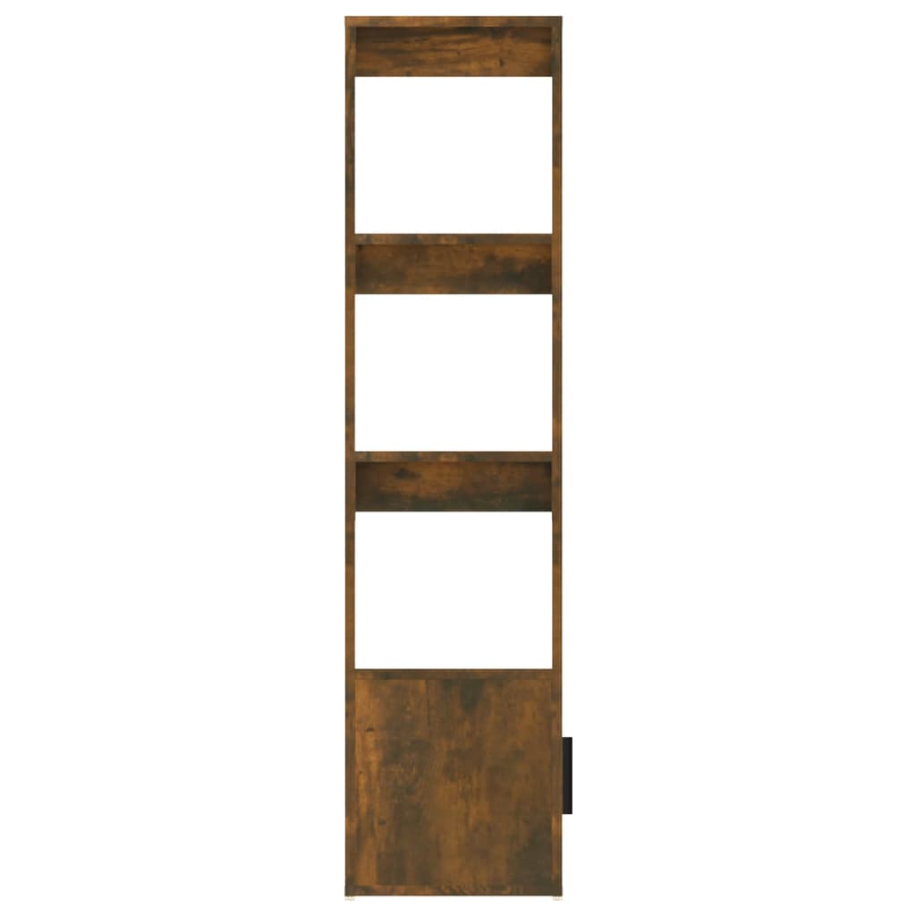 Dressoir 80x30x119,5 cm bewerkt hout gerookt eikenkleurig is nu te koop bij PeponiXL, paradijselijk wonen!