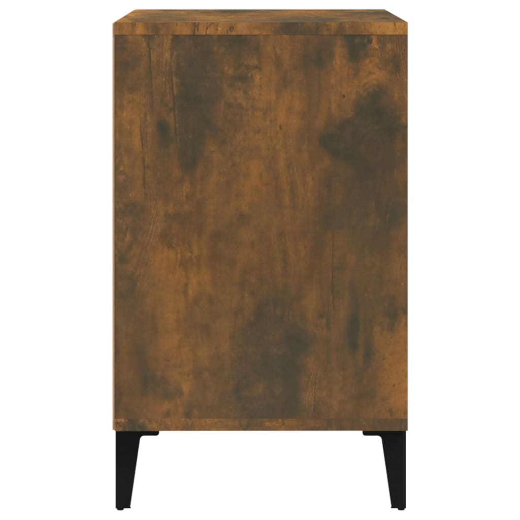 Schoenenkast 102x36x60 cm bewerkt hout gerookt eikenkleurig is nu te koop bij PeponiXL, paradijselijk wonen!