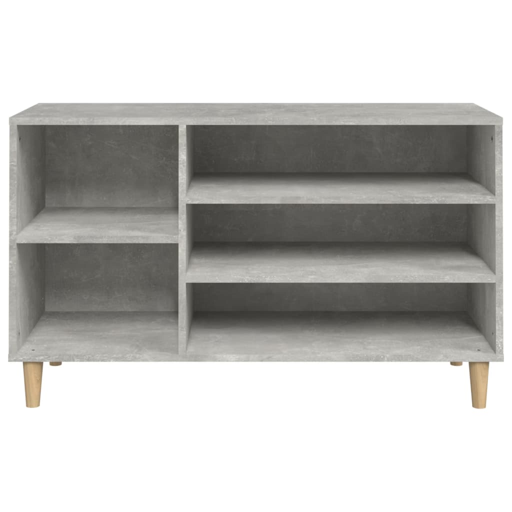 Schoenenkast 102x36x60 cm bewerkt hout betongrijs is nu te koop bij PeponiXL, paradijselijk wonen!
