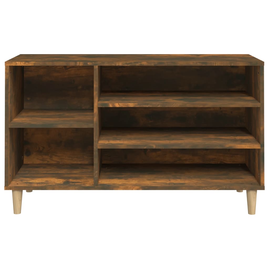 Schoenenkast 102x36x60 cm bewerkt hout gerookt eikenkleurig is nu te koop bij PeponiXL, paradijselijk wonen!
