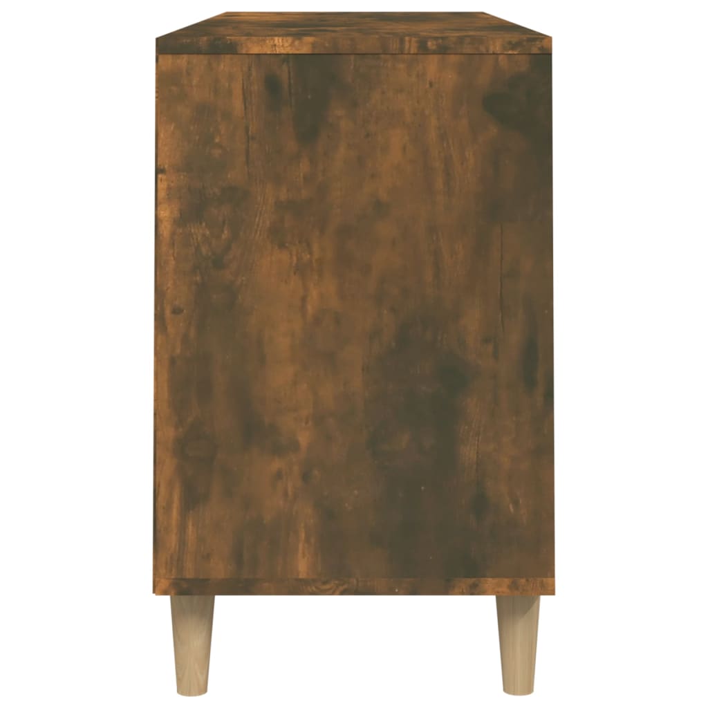 Schoenenkast 102x36x60 cm bewerkt hout gerookt eikenkleurig is nu te koop bij PeponiXL, paradijselijk wonen!