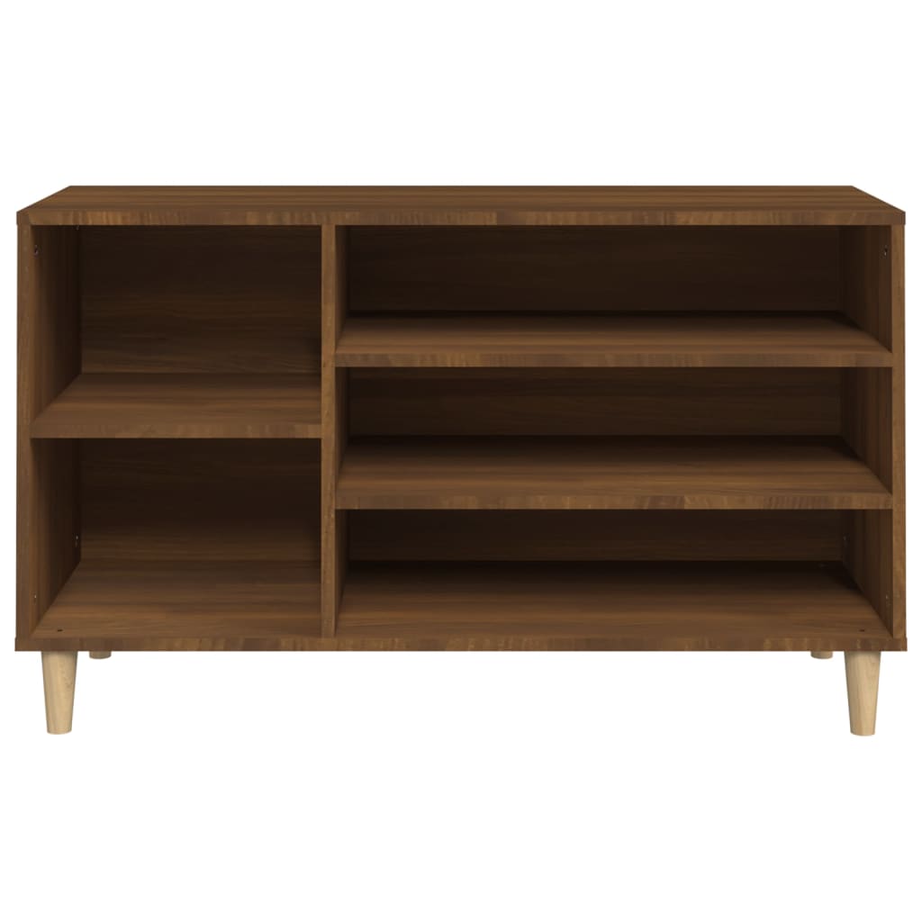 Schoenenkast 102x36x60 cm bewerkt hout bruin eikenkleur is nu te koop bij PeponiXL, paradijselijk wonen!