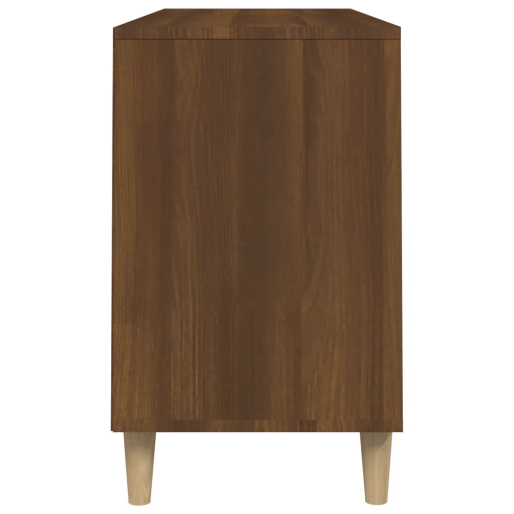 Schoenenkast 102x36x60 cm bewerkt hout bruin eikenkleur is nu te koop bij PeponiXL, paradijselijk wonen!