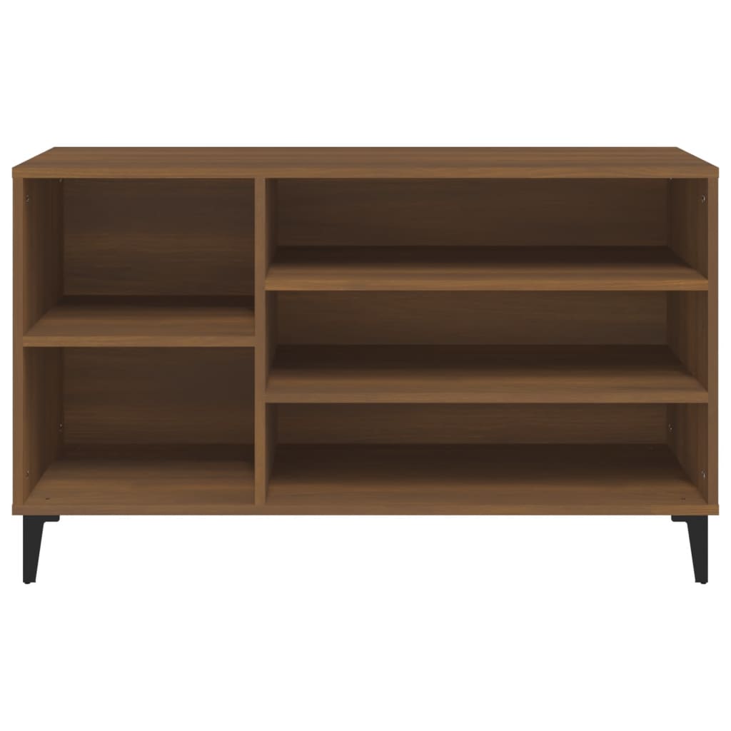 Schoenenkast 102x36x60 cm bewerkt hout bruin eikenkleur is nu te koop bij PeponiXL, paradijselijk wonen!
