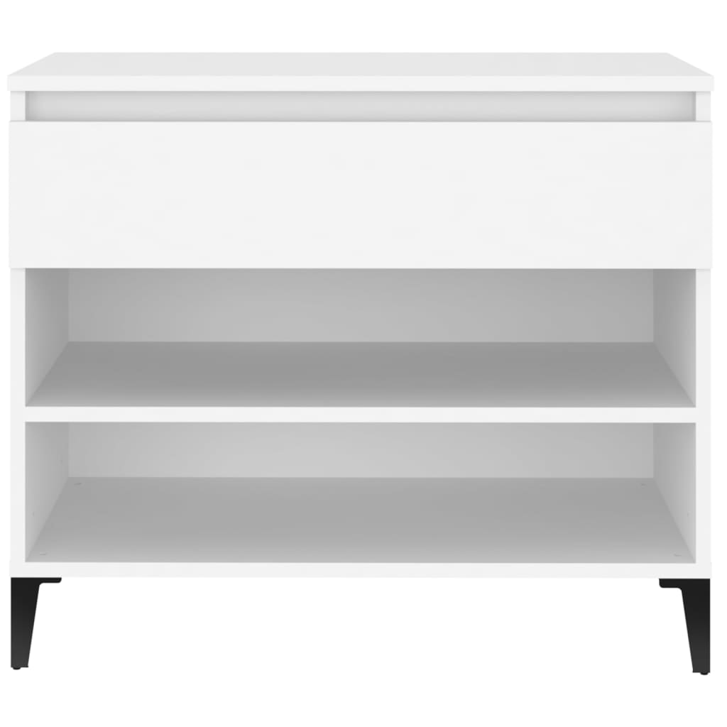 Schoenenkast 70x36x60 cm bewerkt hout wit is nu te koop bij PeponiXL, paradijselijk wonen!