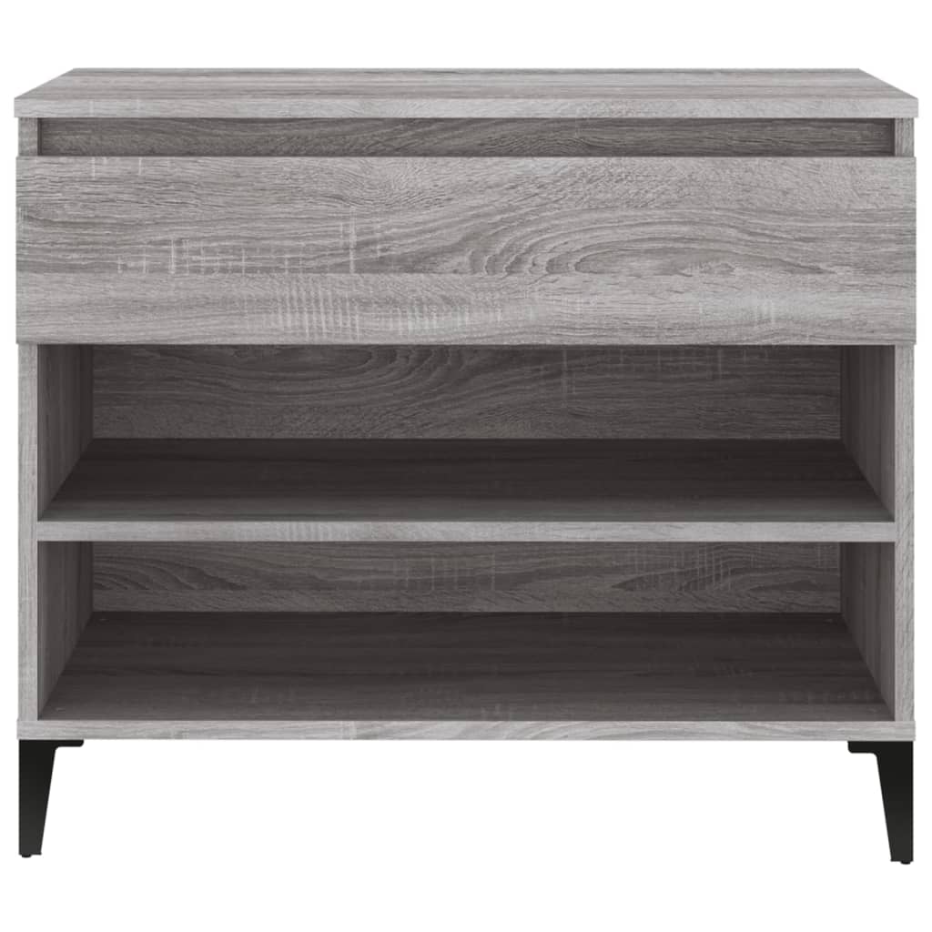 Schoenenkast 70x36x60 cm bewerkt hout sonoma grijs is nu te koop bij PeponiXL, paradijselijk wonen!