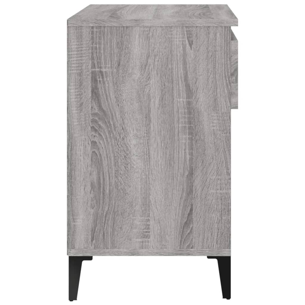 Schoenenkast 70x36x60 cm bewerkt hout sonoma grijs is nu te koop bij PeponiXL, paradijselijk wonen!