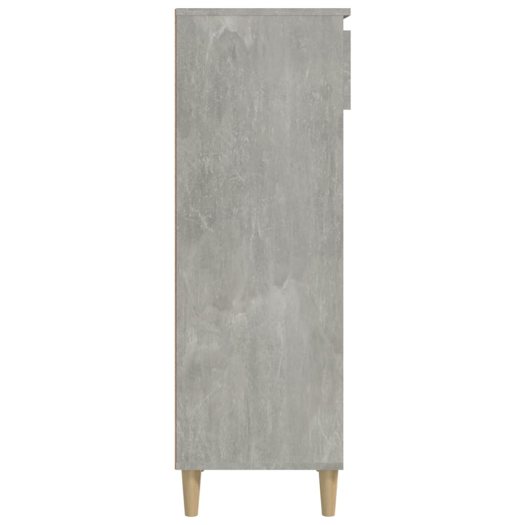 Schoenenkast 40x36x105 cm bewerkt hout betongrijs is nu te koop bij PeponiXL, paradijselijk wonen!