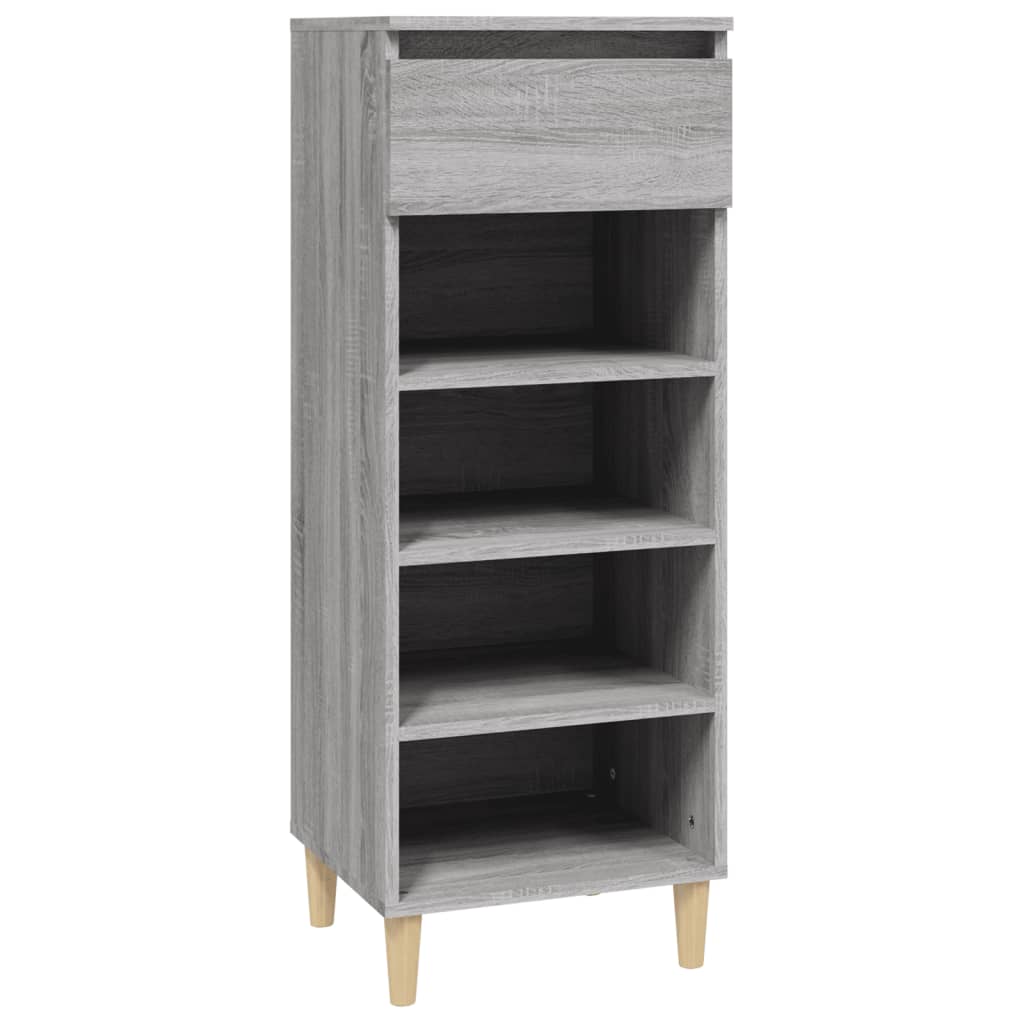 Schoenenkast 40x36x105 cm bewerkt hout grijs sonoma is nu te koop bij PeponiXL, paradijselijk wonen!
