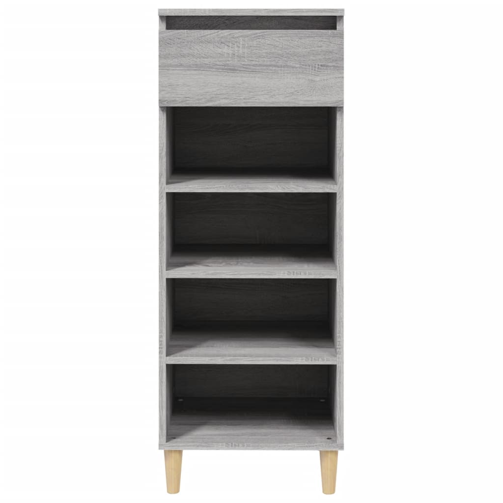 Schoenenkast 40x36x105 cm bewerkt hout grijs sonoma is nu te koop bij PeponiXL, paradijselijk wonen!