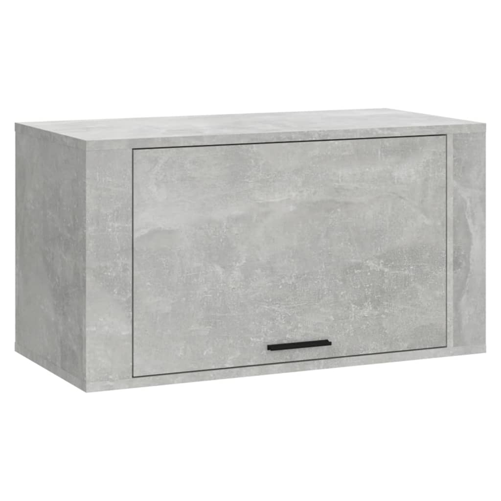 Wandschoenenkast 70x35x38 cm bewerkt hout betongrijs is nu te koop bij PeponiXL, paradijselijk wonen!